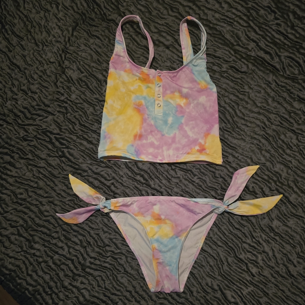 Banana Moon Pastel Tie-Dye Bikini Set Small